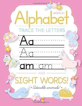 Trace Letters Of The Alphabet and Sight Words: Preschool Practice Handwriting Workbook: Pre K, Ki... | Amazon (US)
