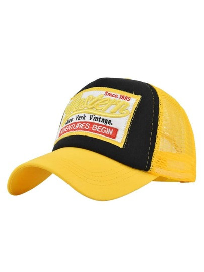 1pc Women's Embroidered Baseball Cap, Mesh Snapback Hat, Sun Visor, Adjustable Unisex Vintage Tru... | SHEIN