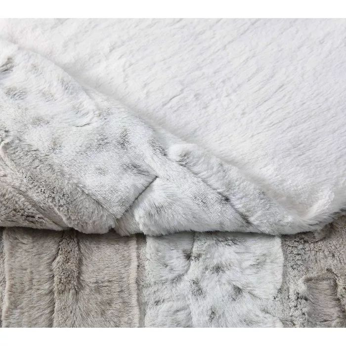 Gift Boxed Throw Blanket Snow Leopard Natural - Christian Siriano | Target