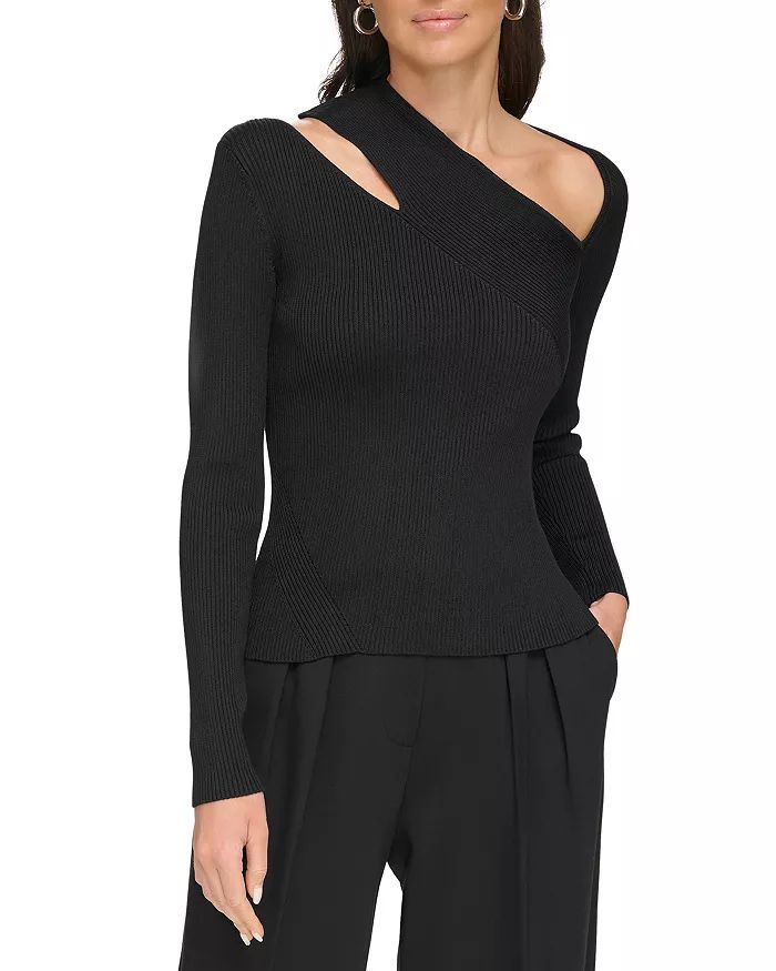 Ribbed Cutout Sweater | Bloomingdale's (US)