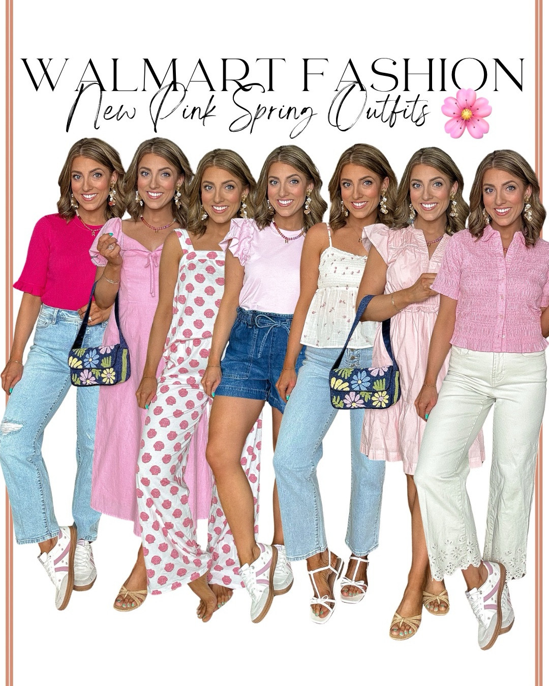 Spring pink finds always get me 🌸💗 and this haul is FULL of them!! Sharing 14 head to toe Walmart outfits all featuring the cutest new pink arrivals — and every single piece is $35 and under 🙌 These look so high-end but the prices are unreal. Dresses, matching sets, denim, tops, shoes, and accessories… all styled from head to toe on Walmart.

I love that almost everything comes in multiple color options, so if pink isn’t your thing you can still grab the same styles in other colors. These are perfect for spring outfits, Easter looks, vacation outfits, everyday mom life, and easy cute outfits that don’t take much effort.

If you love that Anthro / boutique / Tuckernuck look for less, this haul is SO good. So many easy pieces you can mix and match all season long.

Everything is linked in LTK  🤍

#walmartfashion #walmartfinds #walmartstyle #springoutfits #pinkoutfits #affordablefashion #budgetfashion #outfitideas #momstyle #everydayoutfits #walmarthaul #springfashion #lookforless #ltkstyle #walmartnewarrivals #under35 #casualoutfits #springhaul

#LTKootd #LTKPetite