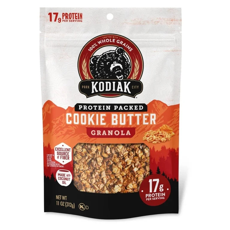 Kodiak Protein-Packed Cookie Butter Protein Granola Bag, Ready to Eat, 11 oz | Walmart (US)