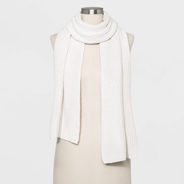 Women's Shaker Stitch Knit Scarf - A New Day™ Heather One Size | Target