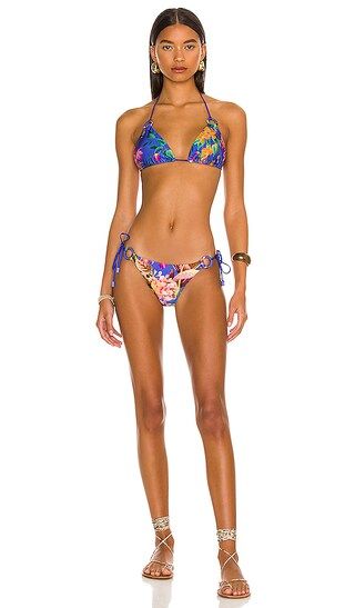 Tropicana Bikini Set in Blue Floral | Revolve Clothing (Global)