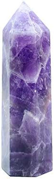 Runyangshi Dream Amethyst Healing Crystal Wands Height 3.3"-3.5", 6 Faceted Prism Wand Reiki Chak... | Amazon (US)