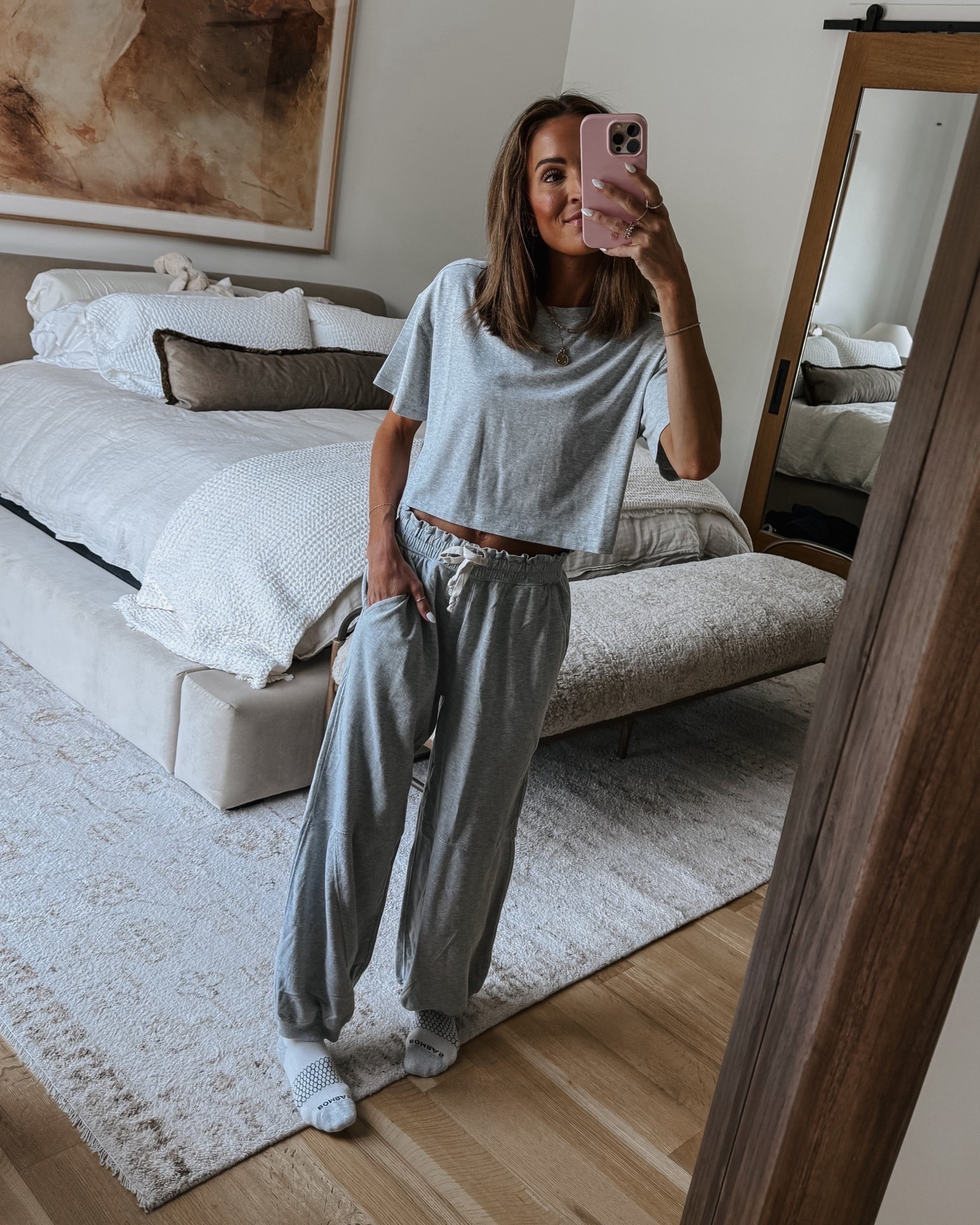 when your comfy favorites are an extra 40% off 🙌🏼 both run big / wearing xs in top + joggers 🤍

#LTKCyberWeek