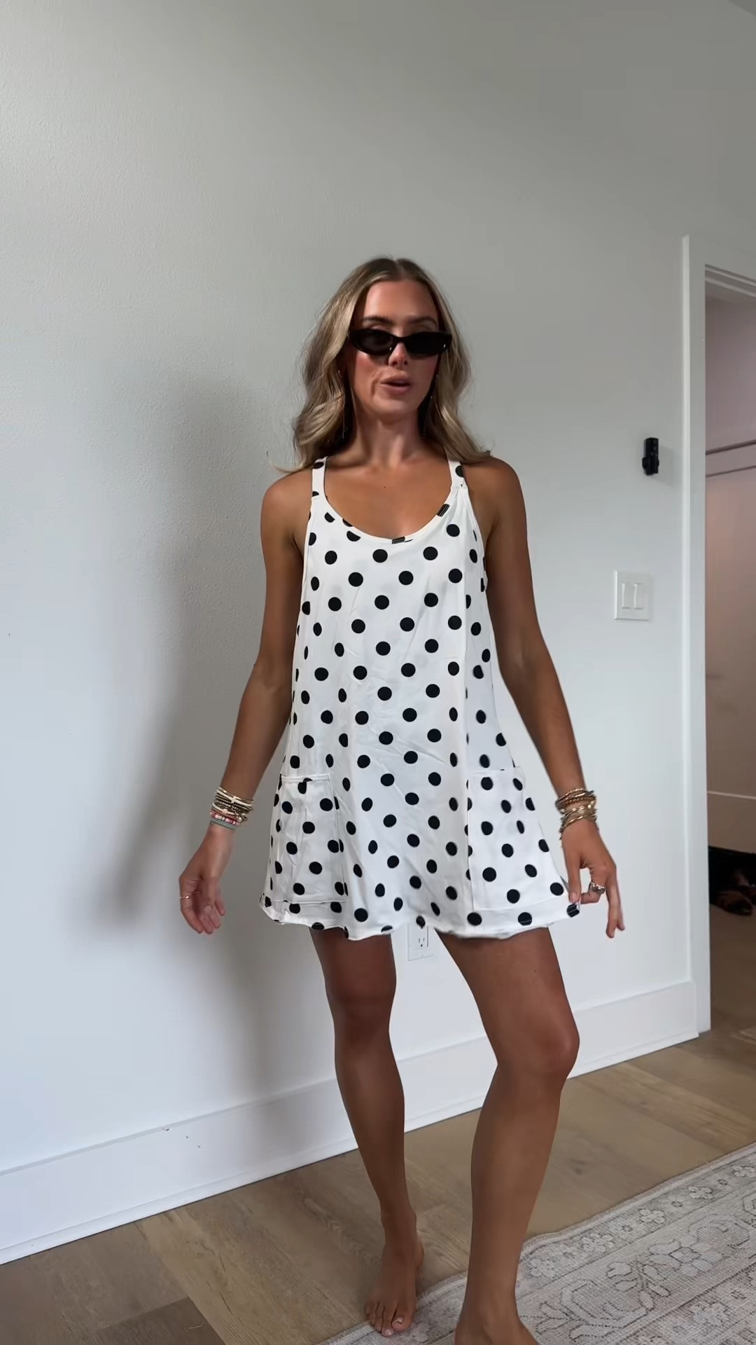Amazon size XS Lianlive Women Polka Dot Athletic Dress with Built-in Shorts Summer Sleeveless Tennis Workout Mini Dress Romper with Pockets

#LTKootd #LTKfitnessgoals #LTKActive