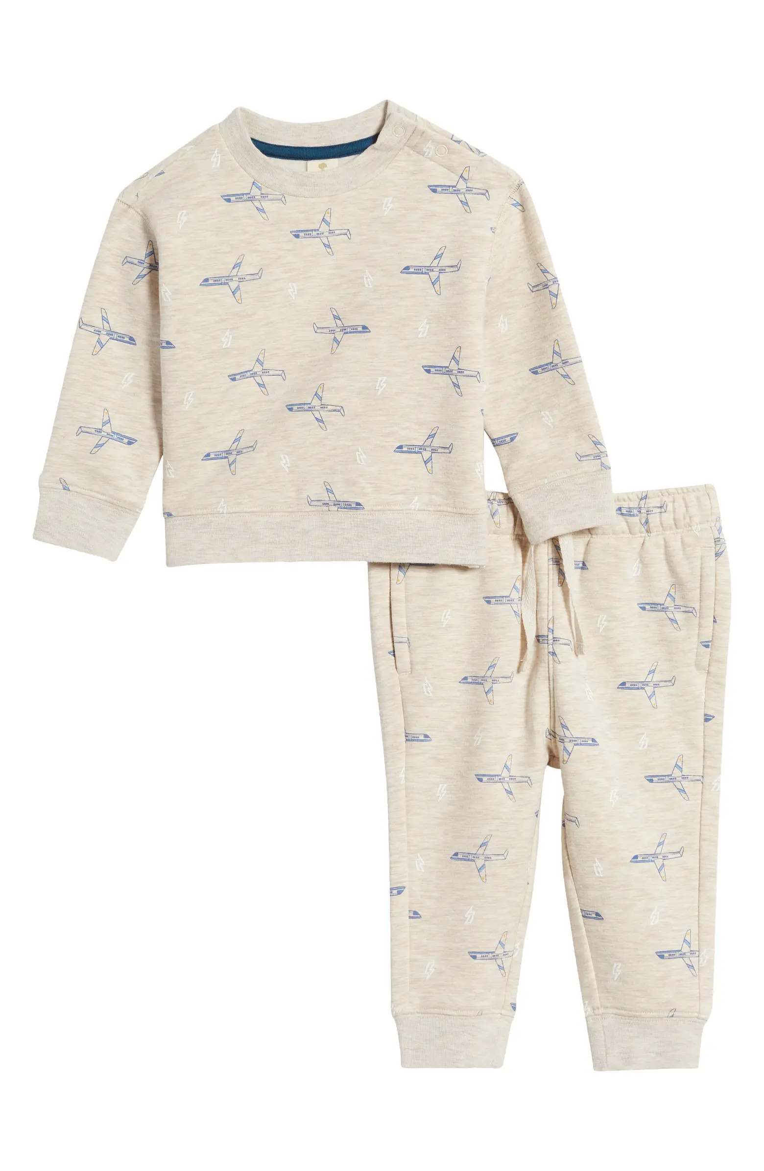 Tucker + Tate Plane Print Sweatshirt & Pants Set | Nordstrom | Nordstrom