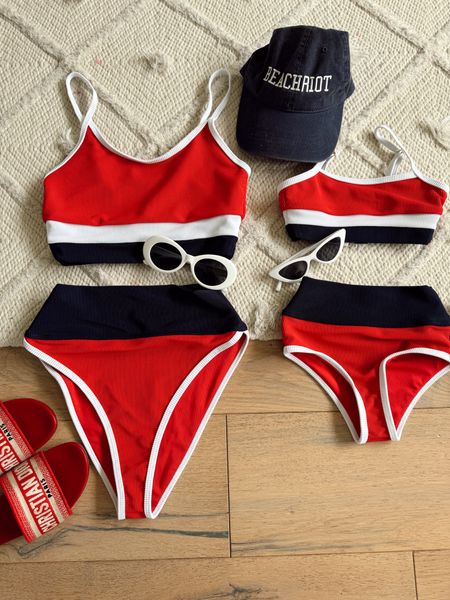 Red white and blue mommy and me bikinis. Perfect for Memorial Day and 4th of July! 🇺🇸

#LTKfamily #LTKSeasonal #LTKswim