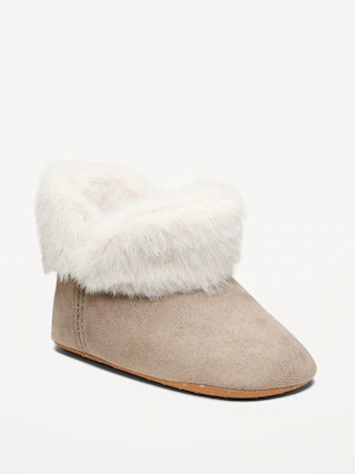 Cozy Faux-Fur Cuffed Booties for Toddler & Baby | Old Navy (CA)