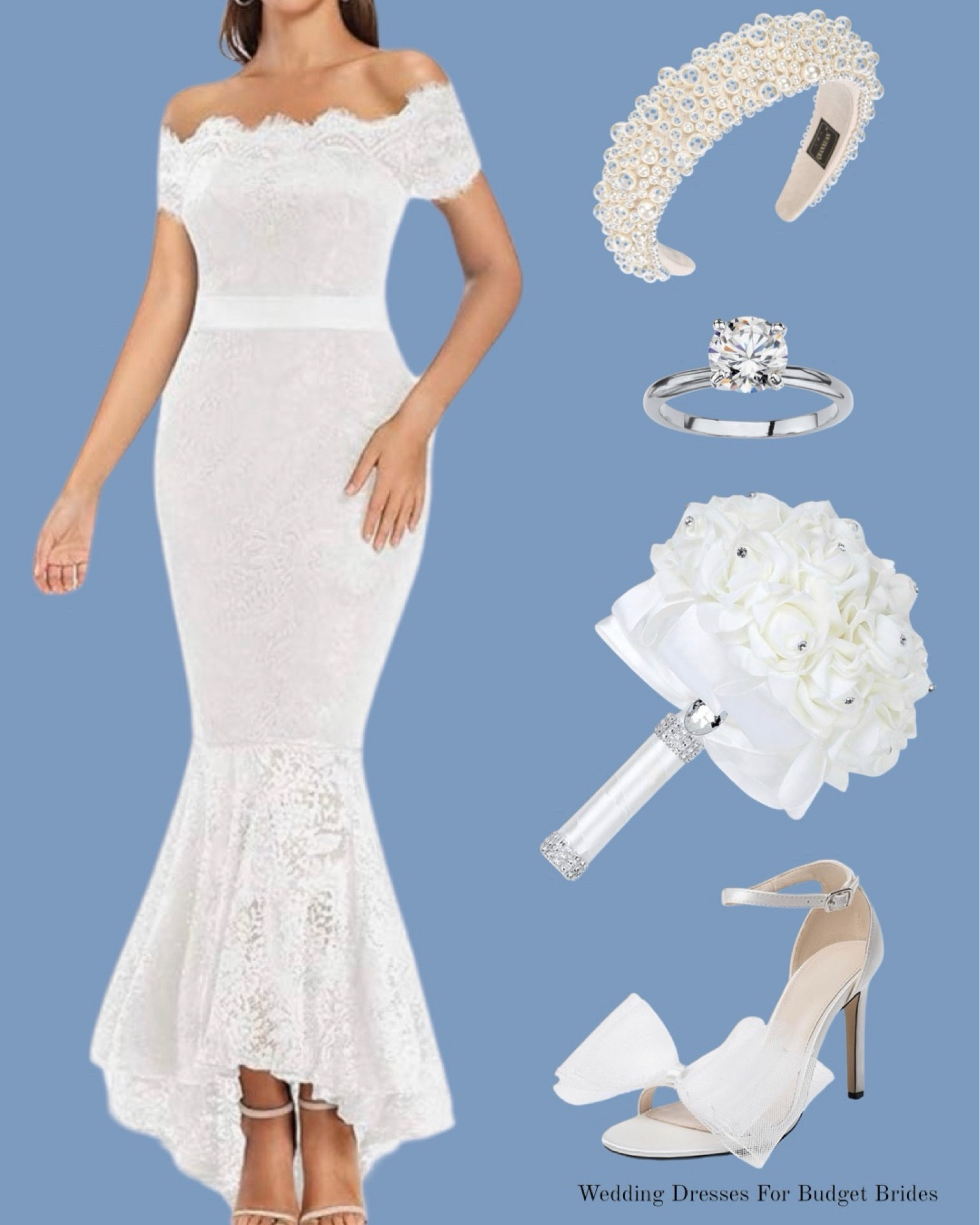 Affordable white maxi wedding dress, wedding shoes, and bridal accessories for the bride to be.

Wedding dress. Wedding gown. Bridal dress. Bride dress. Bridal gown. Amazon dress. White dress. Wedding shoes. White wedding bouquet. 

#LTKSeasonal #LTKstyletip #LTKwedding