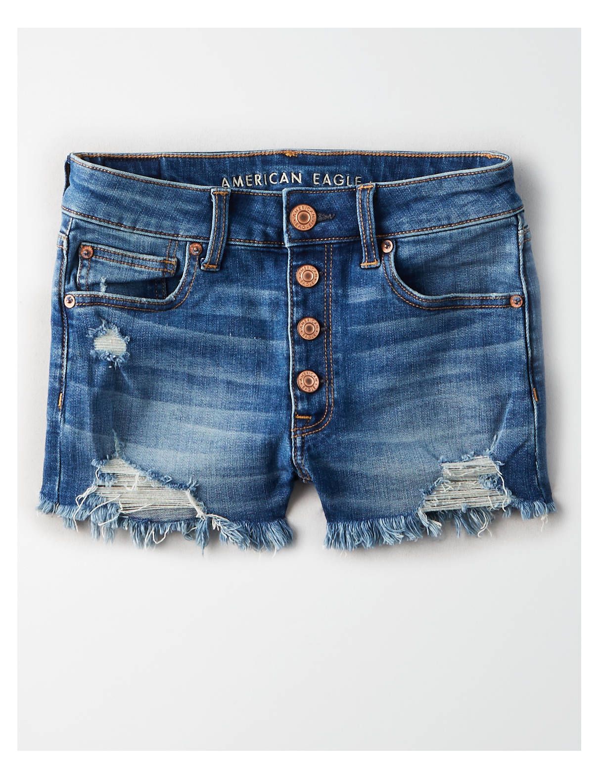 High-Waisted Denim Short Short | American Eagle Outfitters (US & CA)