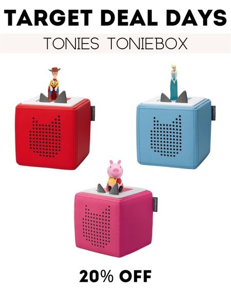 TARGET DEAL DAYS: The popular Tonies TonieBox audio players for kids are on SALE at Target through 10/8! They’re 20% off, making them $79.99! These are PERFECT kid gift ideas for the upcoming holidays! You can add some of the character toppers to their stockings, too! 🎄


#Target #TargetStyle #TargetFinds #TargetTrends #targetdealdays #dealdays #sale #giftidea #giftsforkids #kidsgift #tonies #toniebox #disney #disneygift #disneycharacters #kidschristmasgift #christmas #christmasgift #holidaygifts #musicplayer #storytime



#LTKsalealert #LTKHoliday #LTKkids