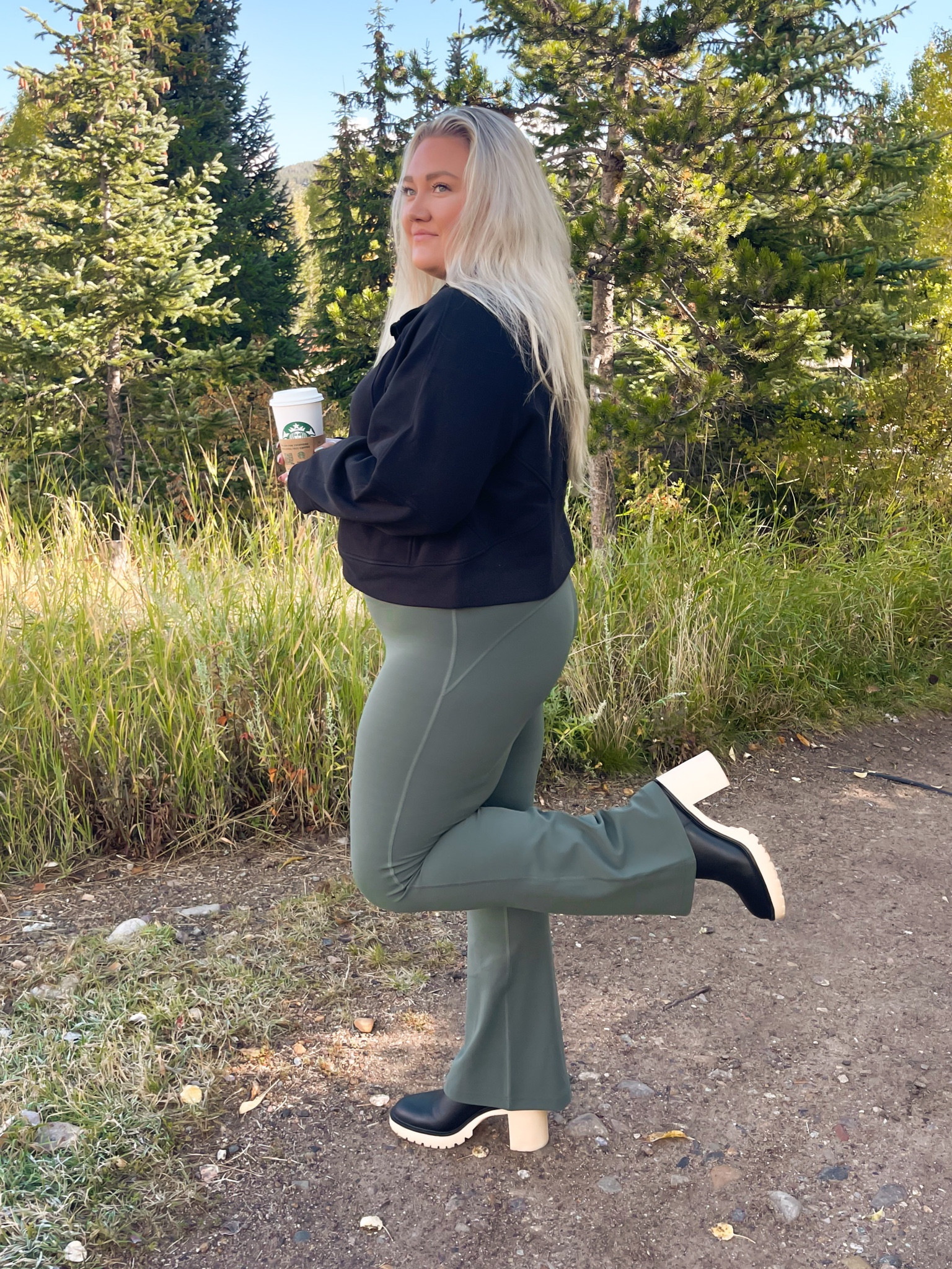 Casual Saturday outfit inspo!! Size xl/xxl in scuba, 20 in tank, 14 in flares! 

#LTKcurves #LTKfit #LTKSeasonal