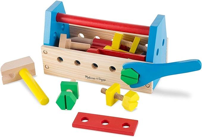 Melissa & Doug Take-Along Tool Kit Wooden Construction Toy (24 pcs) | Amazon (US)