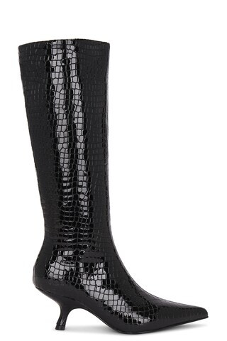 Intrepid-K Croco Boots in Black Croco | Revolve Clothing (Global)