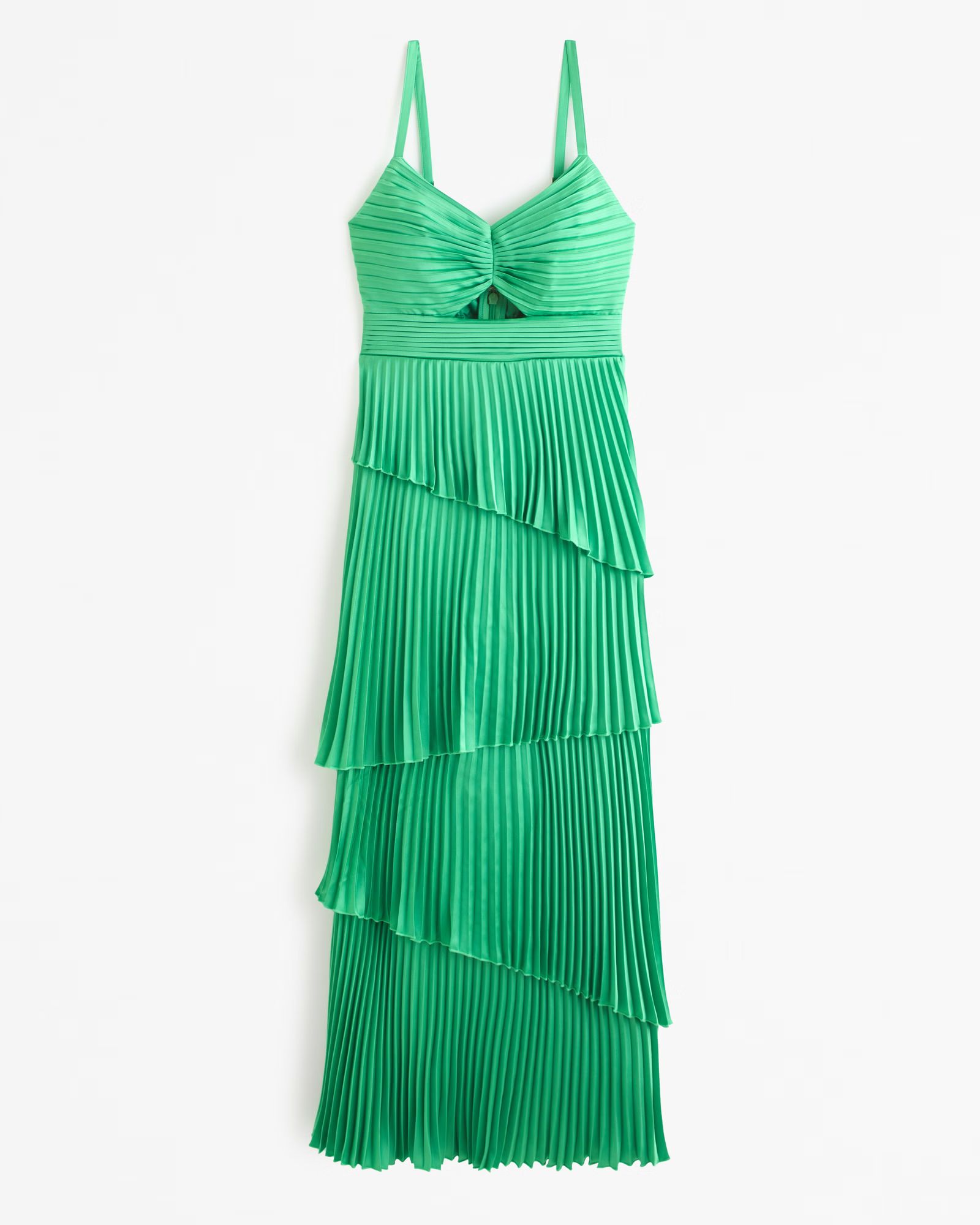 Women's The A&F Giselle Pleated Tiered Maxi Dress | Women's The A&F Wedding Shop | Abercrombie.co... | Abercrombie & Fitch (US)