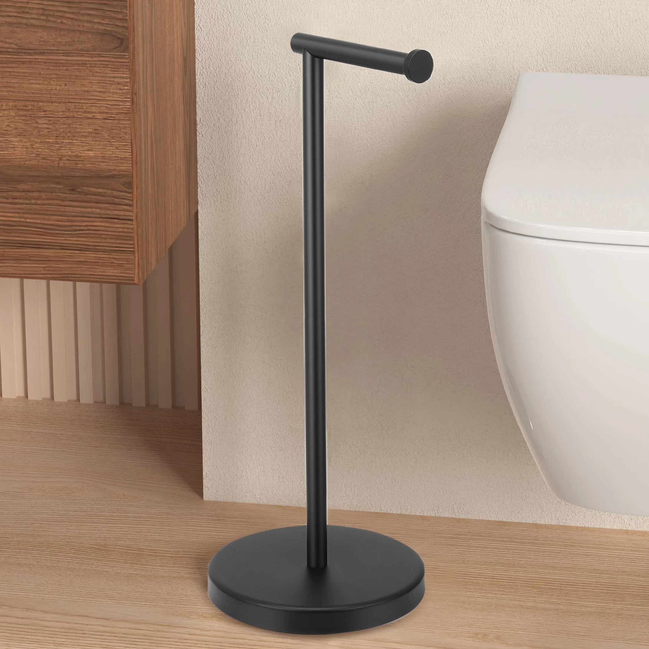 KES Freestanding Toilet Paper Holder Heavy Weighted Tissue Roll Holder SUS304 Stainless Steel WFB... | Wayfair North America