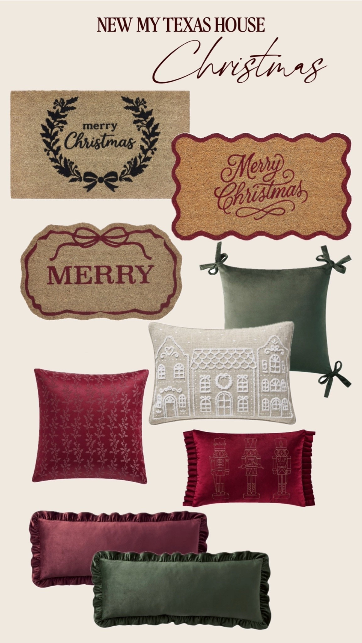New My Texas House pillows and door mats | Christmas | my Texas house Christmas @Walmart

#LTKHome #LTKSeasonal