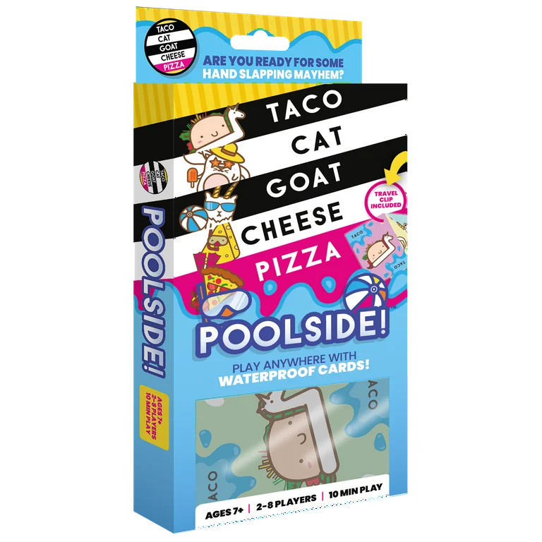 Taco Cat Goat Cheese Pizza Poolside Edition Waterproof Card Game | Walmart (US)