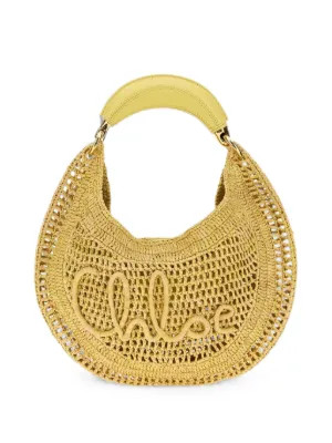Chloé Summer Banana logo-embroidered Shoulder Bag | Neutrals | FARFETCH IL | Farfetch Global