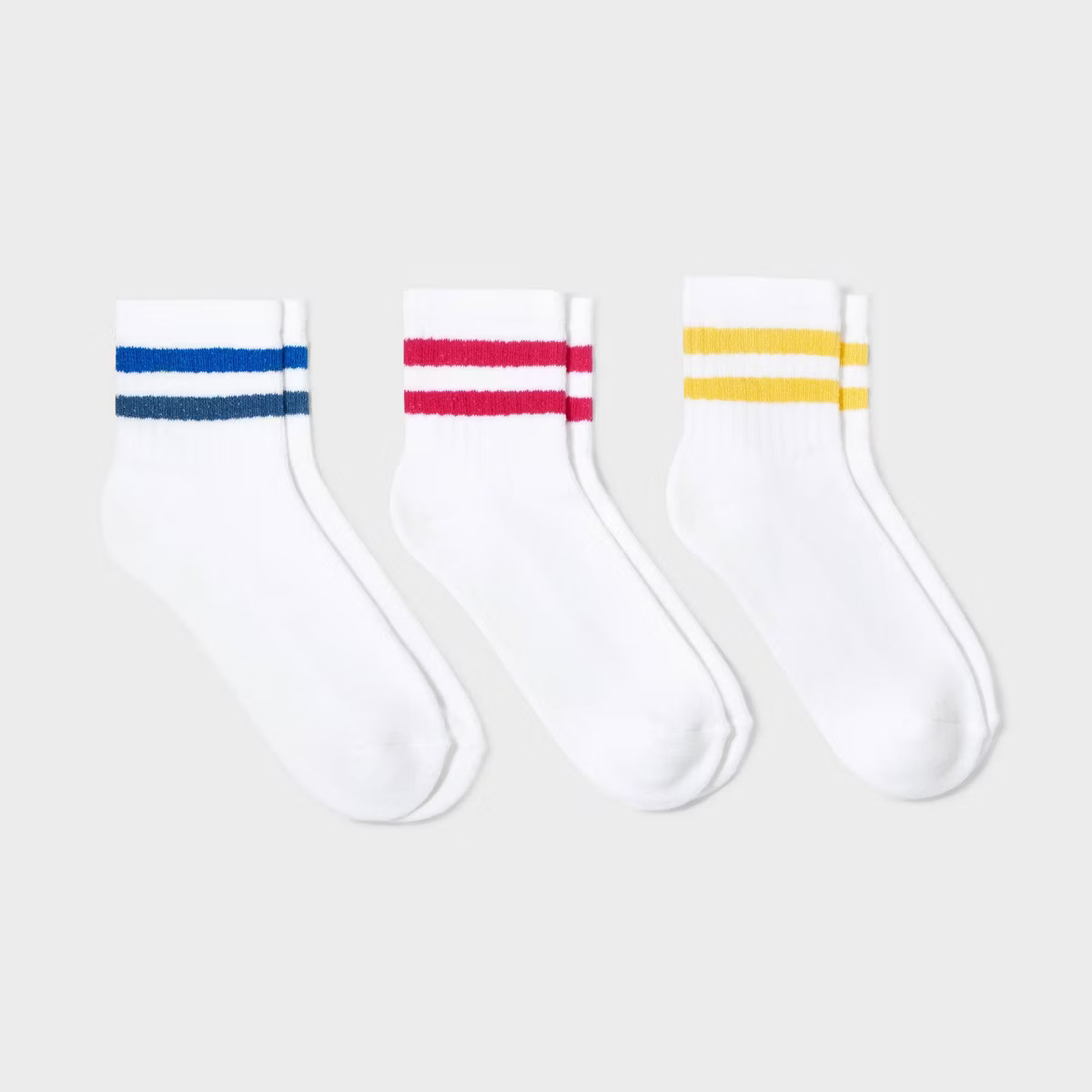 Women's Striped Cushioned Ankle Socks 3pk – Universal Thread™ 4-10 | Target