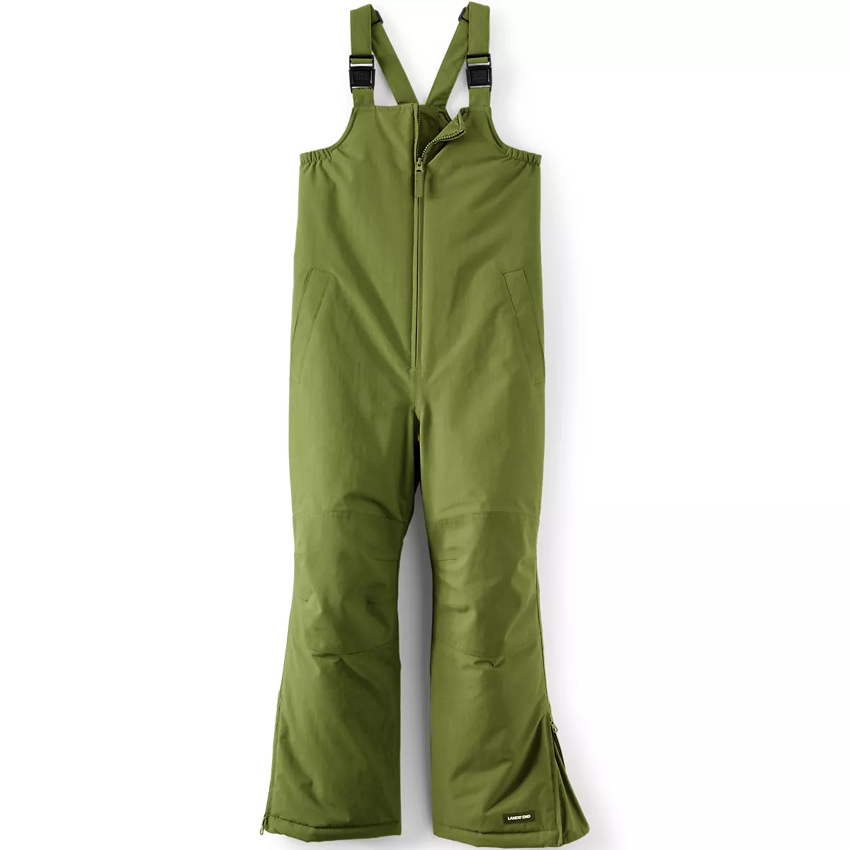 Kids Squall Waterproof Insulated Iron Knee Snow Bibs | Lands' End (US)