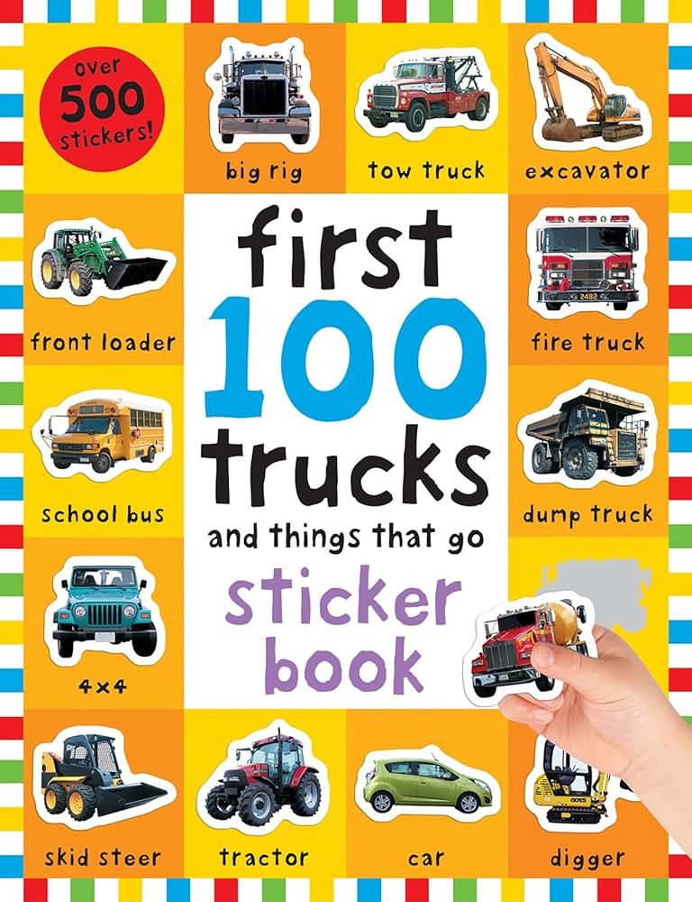 First 100 Stickers: Trucks and Things That Go: Over 500 stickers for learning and play! | Amazon (US)