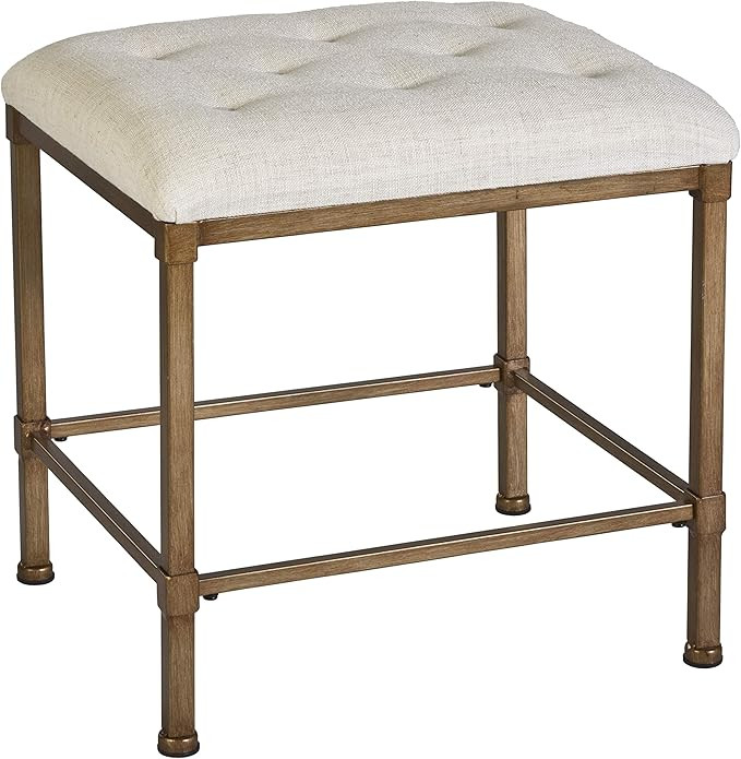 Hillsdale Furniture Katherine Vanity Stool, Golden Bronze | Amazon (US)