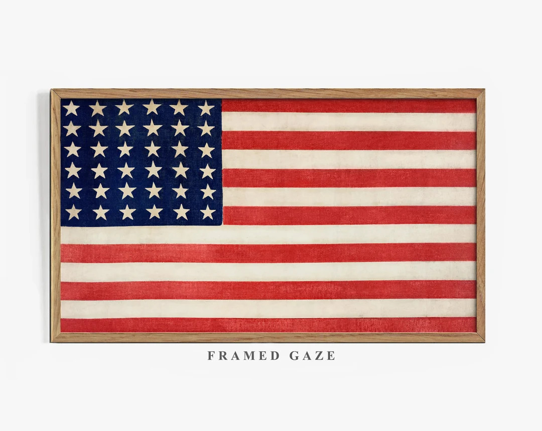 Samsung Frame TV Art American Flag, Memorial Day, Flag Art for TV, Patriotic Art, The Frame TV Ar... | Etsy (US)
