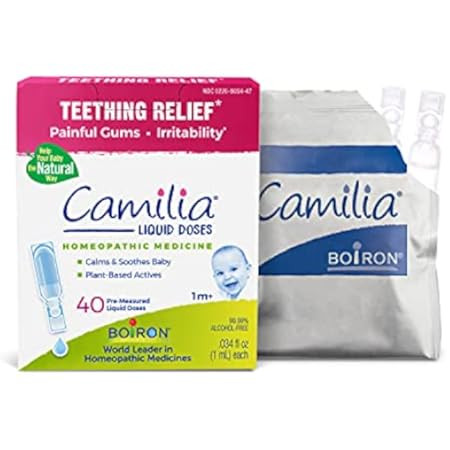 Boiron Camilia, Doses, Homeopathic Medicine for Teething Relief Natural - 30 Count | Amazon (US)