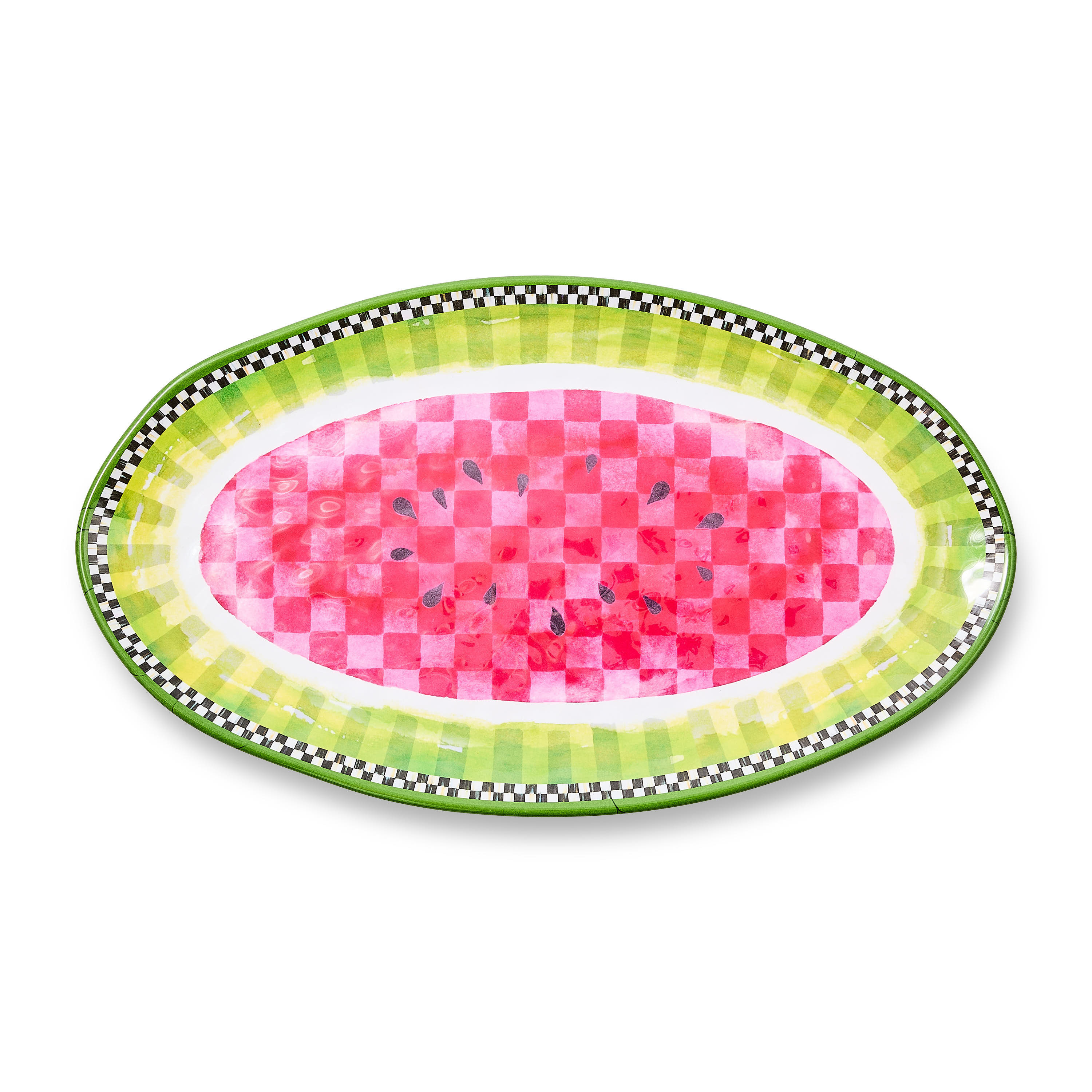 MacKenzie-Childs Watermelon Melamine Oval Platter | MacKenzie-Childs