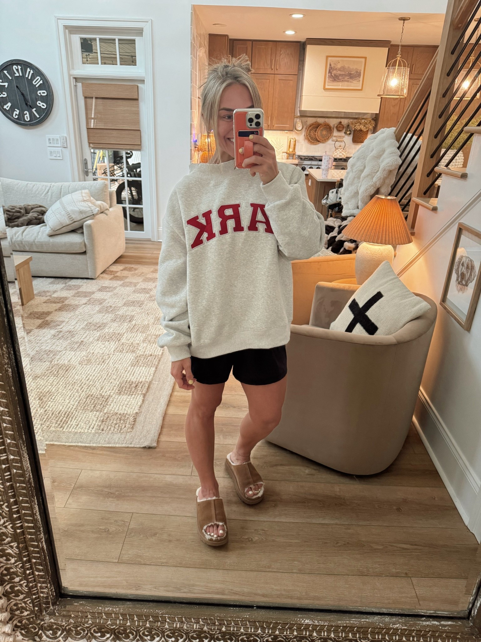 Comfy Friday fit🤎 I’m in the L/XL in this Parke crew! LOVE it. S shorts & size up in my slippers! 🌼

Ootd / comfy / ugg / summer / cozy / casual / Holley Gabrielle 

#LTKFindsUnder100 #LTKStyleTip #LTKActive