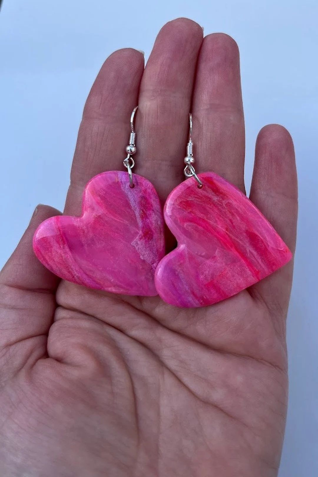 Heart Shaped Polymer Clay Earring | Etsy (NL)