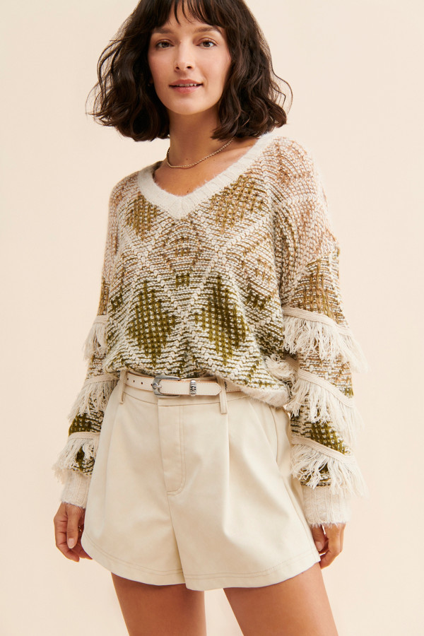 Ombre Fringe Sweater | Nuuly