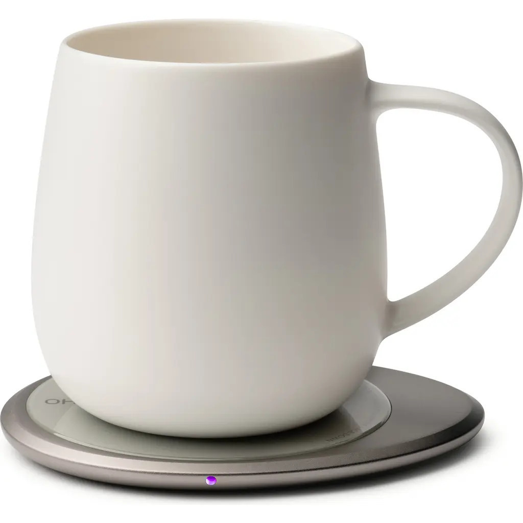 OHOM Ui 3 Mug & Warmer Set in Jasmine White at Nordstrom | Nordstrom