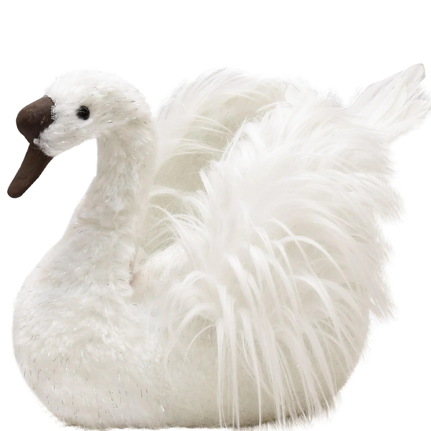 9" Sparkling White Swan Christmas Figure Decoration | Wayfair North America