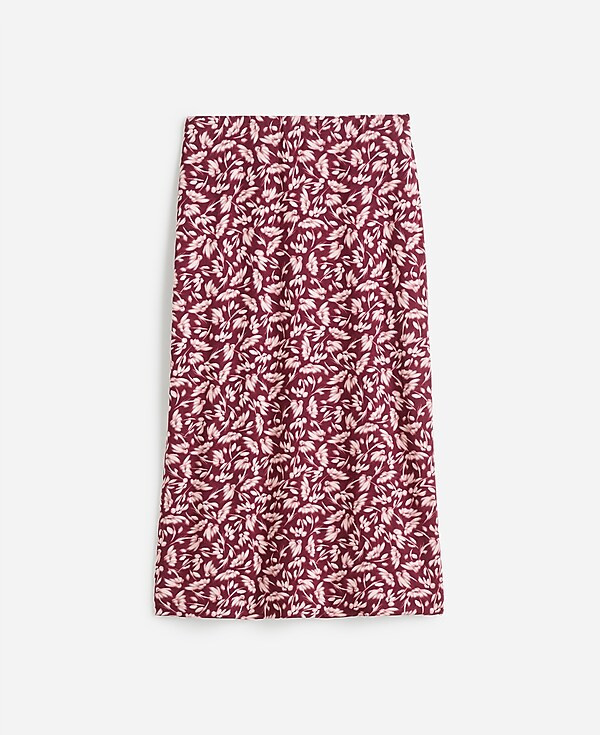 Drapey Rib Midi Skirt in Floral | Madewell | Madewell