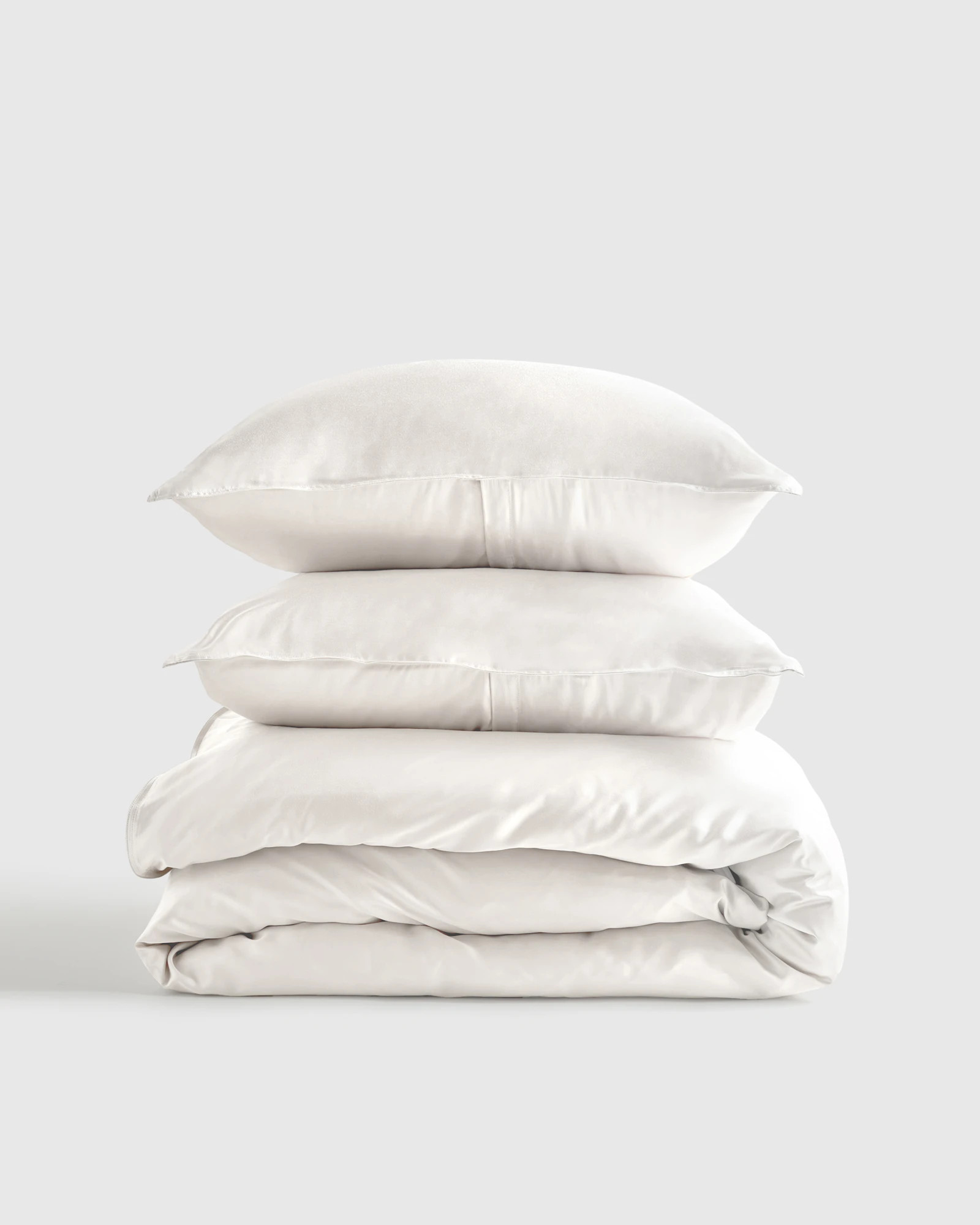 Organic Bamboo Viscose Duvet Cover Set | Quince in White | Quince