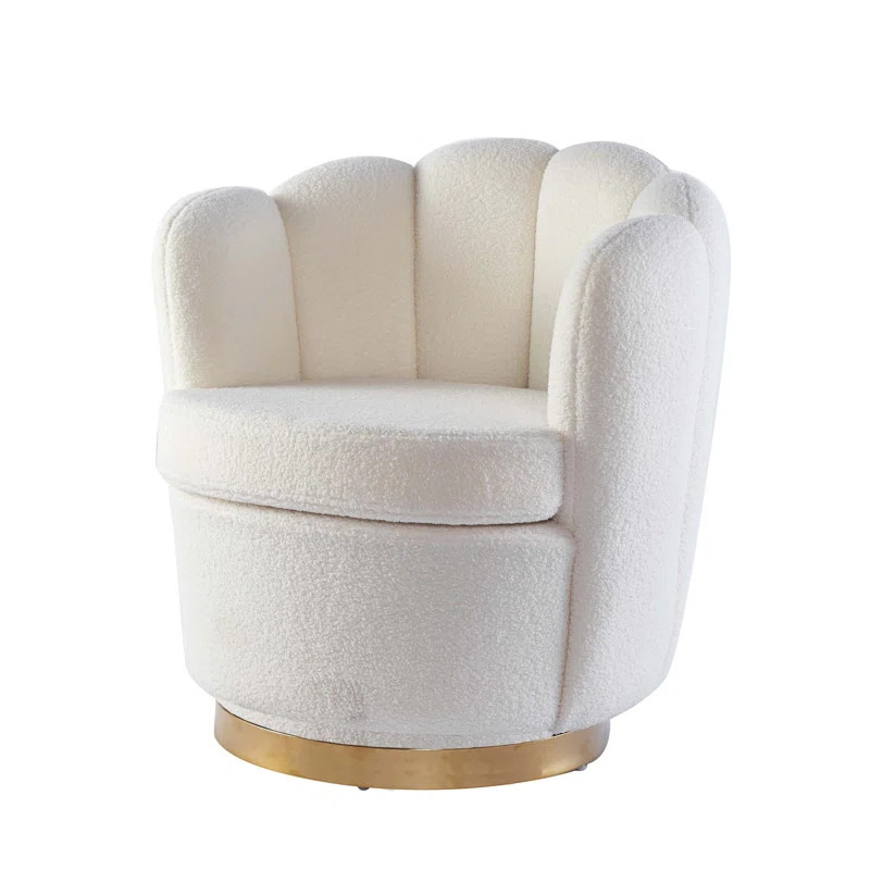 Walpole Upholstered Swivel Barrel Chair | Wayfair North America