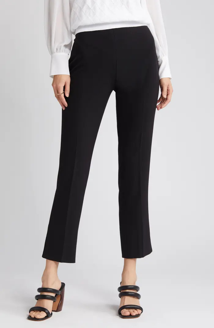 High Waist Side Slit Straight Leg Pants | Nordstrom