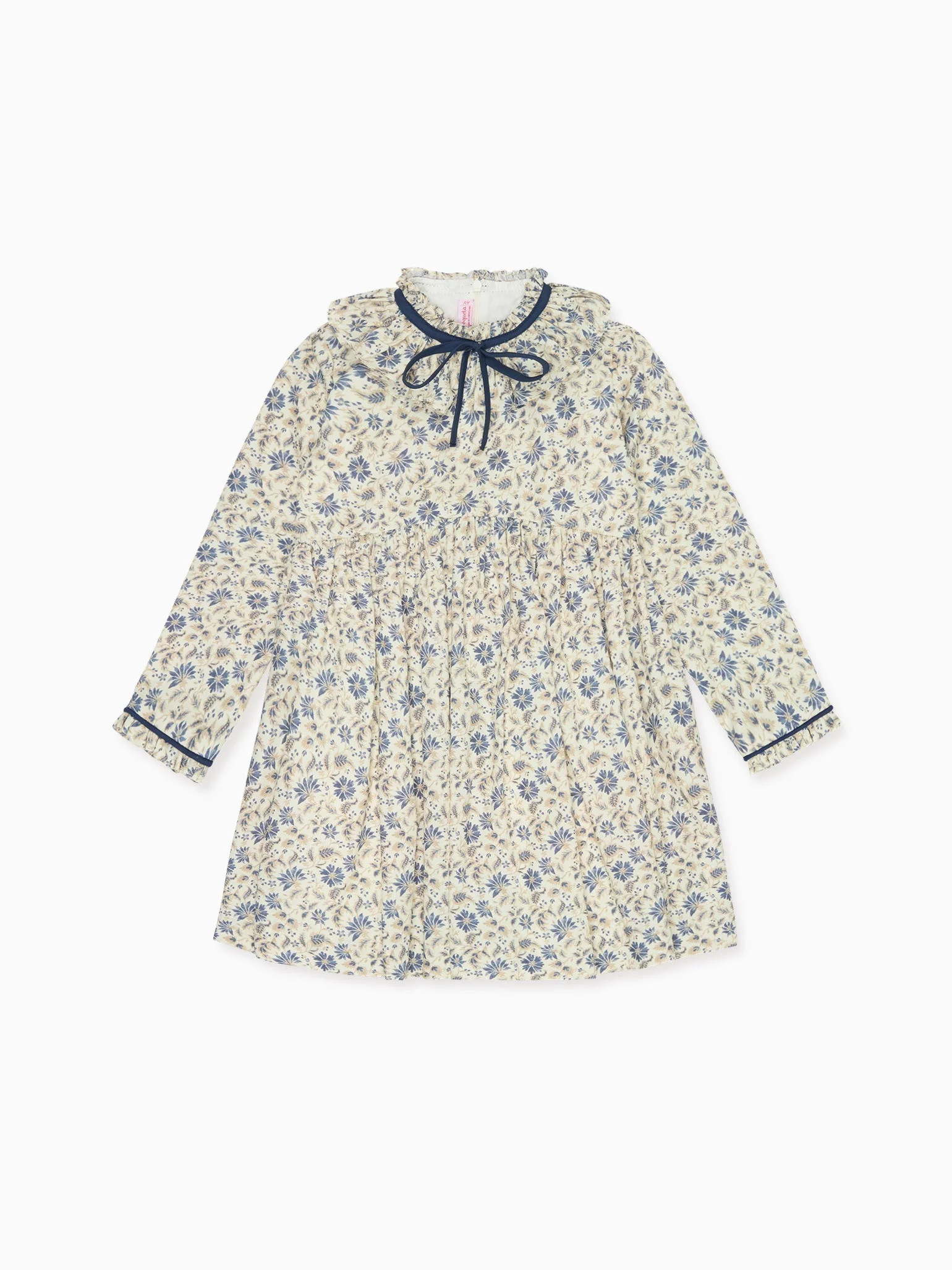 Blue Floral Flora Girl Dress | La Coqueta (US)