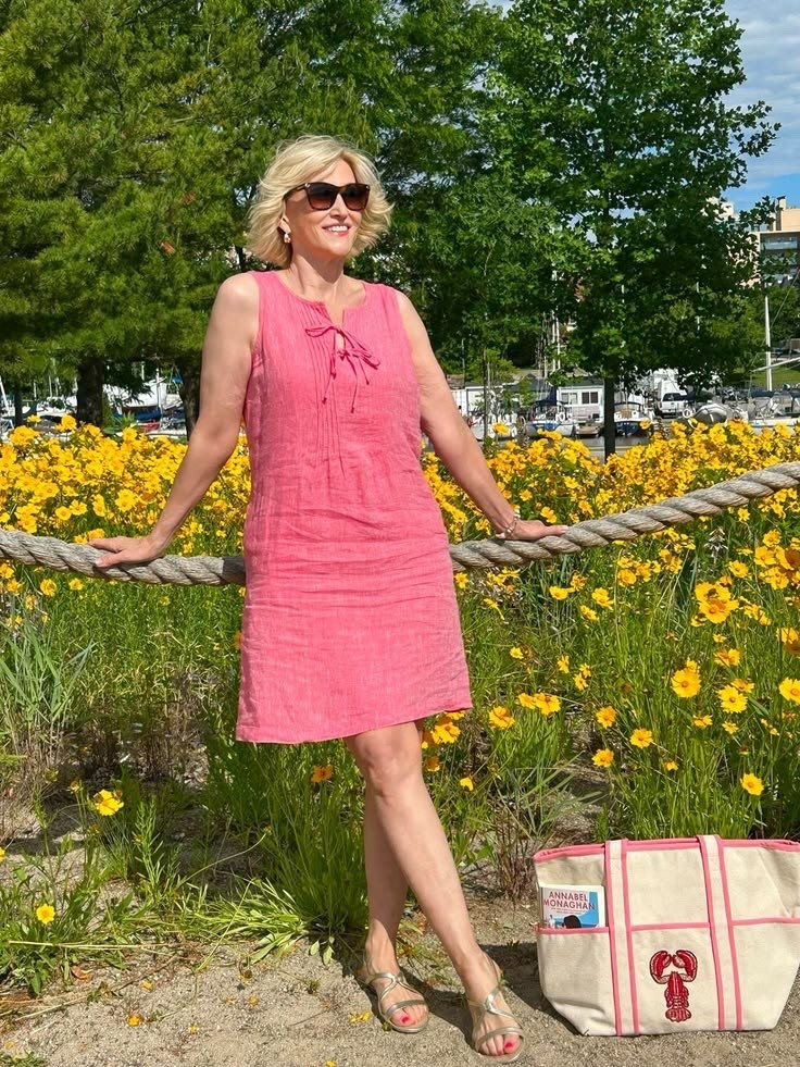 Some outfits just make you feel like summer. ☀️🪸

I’m absolutely smitten with this coral linen dress from Talbots. The colour is so fresh and flattering, and because it’s linen, it keeps you cool while still looking effortlessly elegant. Paired with gold sandals, it’s one of those easy outfits that feels polished without trying too hard.

I’ve always believed that getting dressed should be simple. Find a dress you love, add a few beautiful accessories, and let your confidence do the rest.

#LTKSeasonal #LTKOver40 #LTKootd