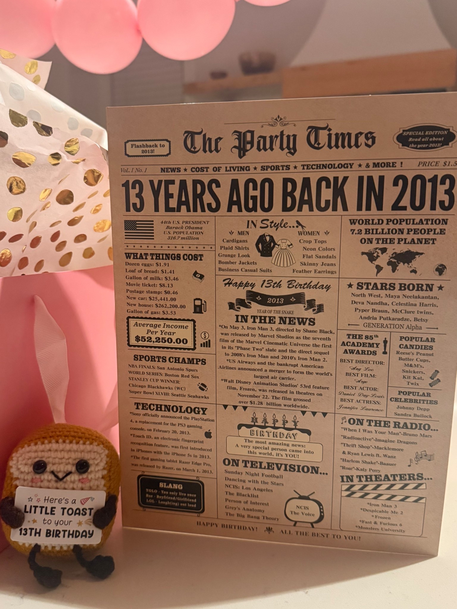 Birthday card with facts about birth year on Amazon!! Seriously the cutest thing and will be a keepsake item 

#LTKmomlife #LTKdayinmylife #LTKHome