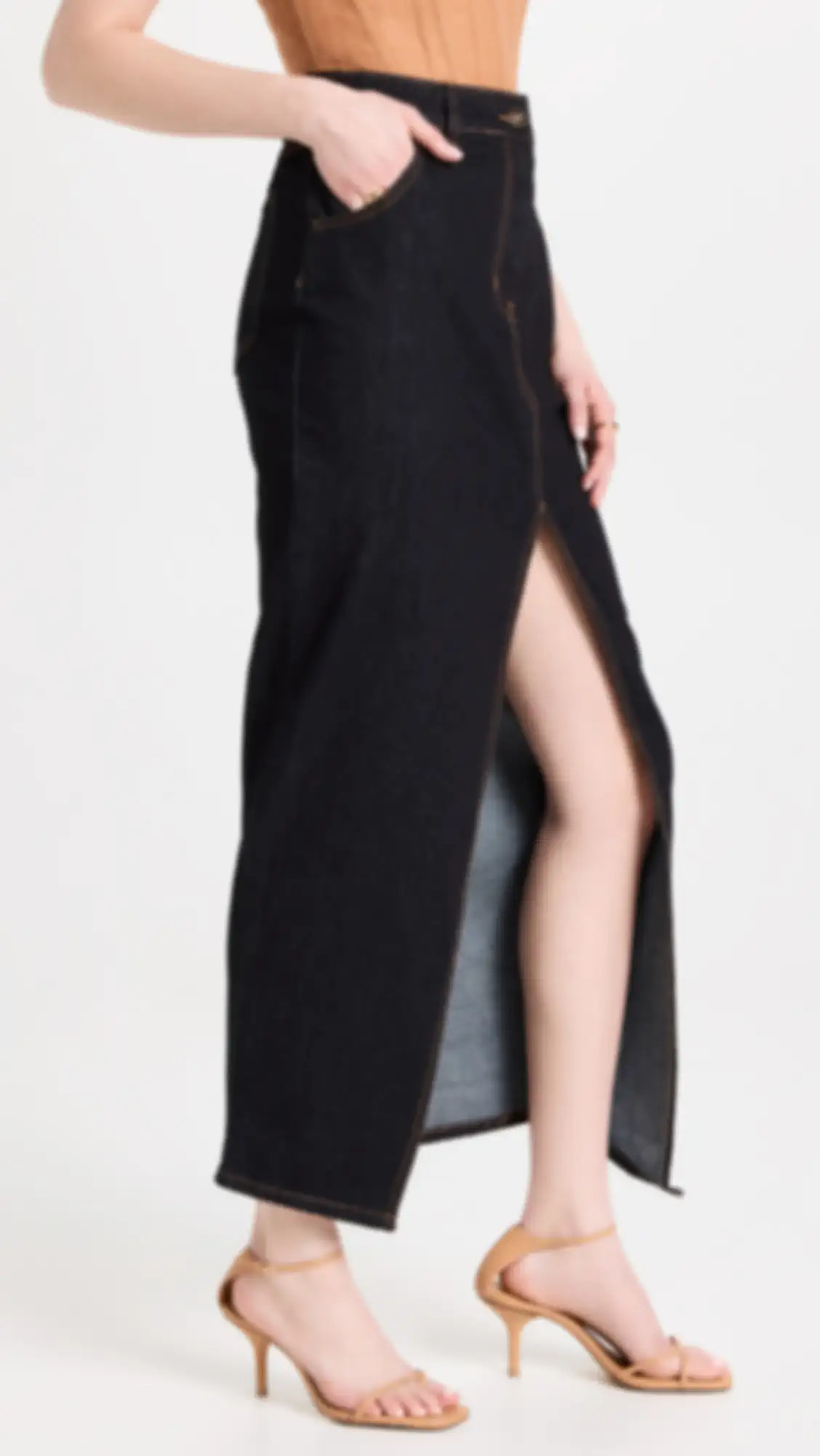Barbie Split Midi Skirt | Shopbop