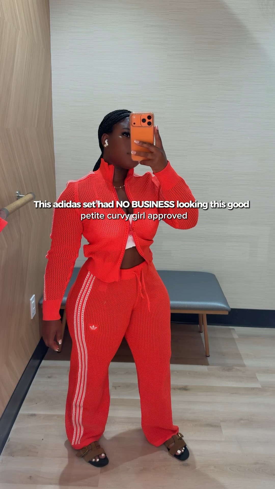 “}
This adidas set had NO BUSINESS looking this good 😮‍💨❤️

Petite curvy girls, I think we found a winner. The color, the fit, the way it hugs in all the right places… 10/10.

Would you wear the shorts version or the pant

#adidasfinds
#adidasoriginals
#petitecurvyfashion
#curvyfashion
#fashionfinds

#LTKgrwm #LTKPetite #LTKActive