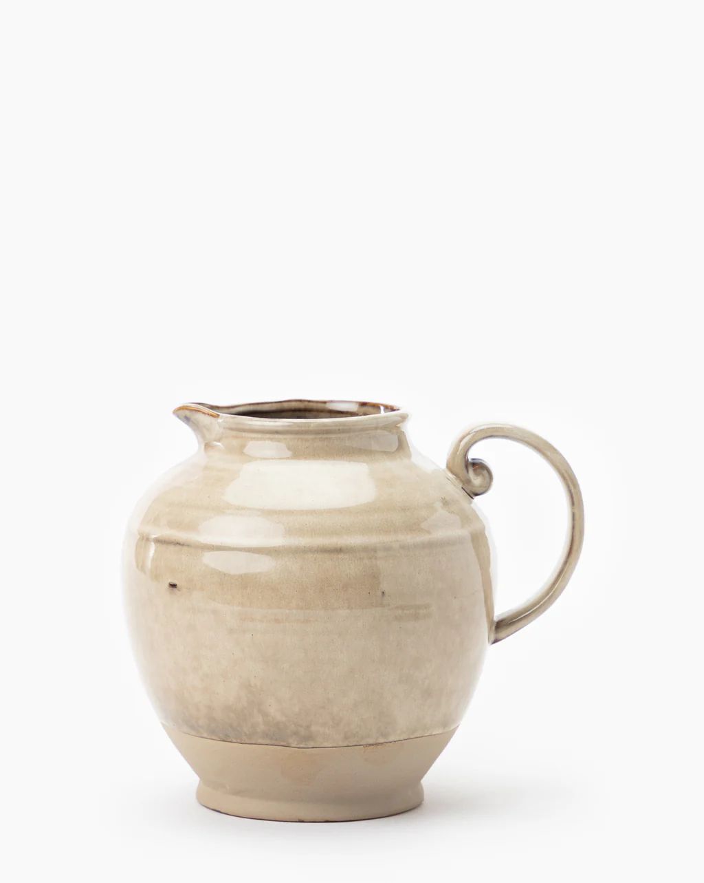 Brown Stoneware Pitcher | McGee & Co.