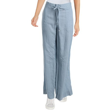 Lauren Ralph Lauren Womens Jovonie Linen Wide Leg Casual Pants | Walmart (US)
