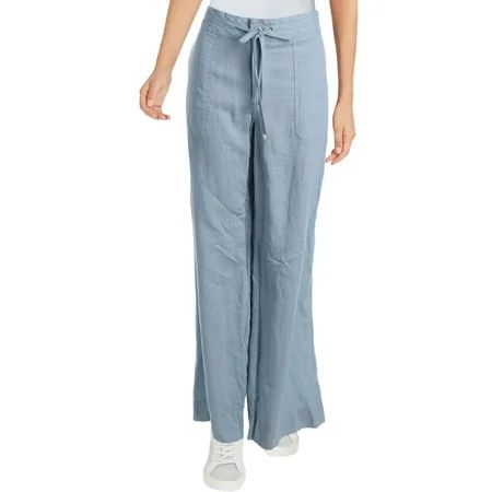 Lauren Ralph Lauren Womens Jovonie Linen Wide Leg Casual Pants | Walmart (US)