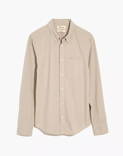 Crinkle Cotton Perfect Long-Sleeve Shirt | Madewell